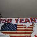 Patriotic 4th of July Decorations Outdoor - 250 Anniversary Usa Flag We The People Patriotic Stars and Stripes Banner Memorial Day White Vertical Single Sided Yard Outdoor Decor 3x5 Ft