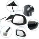 Left Driver Side Door Mirror For Honda Accord LX, Sport 2018-2022 Power Non-Heated No-Turn signal Match to Black Paint Replaces HO1320328 76258-TVA-A02 (3pin)