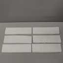 40 Pcs White Thin Brick Veneers, 2.4" x 7.9" Wall Brick, 3D Faux Brick for Kitchen Backsplash, Fireplace, Living Room, Interior and Exterior Wall Decoration (7 sq.ft) (White)