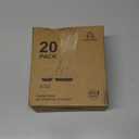 MACTANO Reusable Snack Containers with Lids, 9 oz Double Compartment Plastic Snack Pack Containers Portion Control Meal Prep Snack Boxes BPA Free 20 Sets for Work Travel School