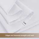 sancua 90 Inch Round Tablecloth White, 8 Pack - Circle Polyester Fabric Table Cloth for Wedding Party Reception Banquet Birthday, Washable Formal Table Cover (Fit 30-72 Inch Tables)