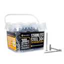 #10x3 Stainless Steel Deck Screws, 304 Grade, 300 PCS, T25 Star Drive Bit, Ideal for Outdoor Wood Projects, Fences, Benches, Picnic Tables, and Decks, Bulk Box
