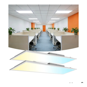 2x4 LED Flat Panel Light 2 Pack, Drop Ceiling Light for Office, Dimmable LED Ceiling Light, Selectable 30W/40W/50W/60W/72W, 3000K/3500K/4000K/5000K/6300K, ETL Listed