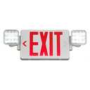 TANLUX Red Exit Sign with Emergency Lights with Remote Capabilities