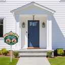 No Peeing and No Pooping Dog Sign, No Dog Poop Pee Sign for Yard with Stake 12" x 10", Please Keep Off The Grass Heavy Duty Aluminum Metal Sign Fade Resistant Reflective