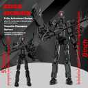 8in 3D Printed Robot 13 Upgraded Tight Joints Action Figures | Fully Articulated Already Assembled Flexible Multi Joints, Assorted Weapon Accessories,stop-motion animation