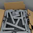 Hiaksedt 50 x 50 inch Baby Playpen with Mat Small Playpen for Babies and Toddlers Baby Fence Playards (Dark Gray + Mat)