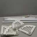 Zenna Home Tension Pole Shower Caddy, 4 Shelves, Adjustable, 60 to 97 Inch, White