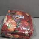 Floral Machine Washable Rug, 3x5 Rug Non Slip Soft Bedroom Rugs for Entryway Dorm, Ultra-Thin Rugs for Bedroom Stain Resistan(3 x 5, Red Garden)