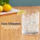 US Acrylic Classic Clear Plastic Reusable Drinking Glasses (Set of 6) 12oz Rocks Cups | BPA-Free Tumblers, Made in USA | Top-Rack Dishwasher Safe