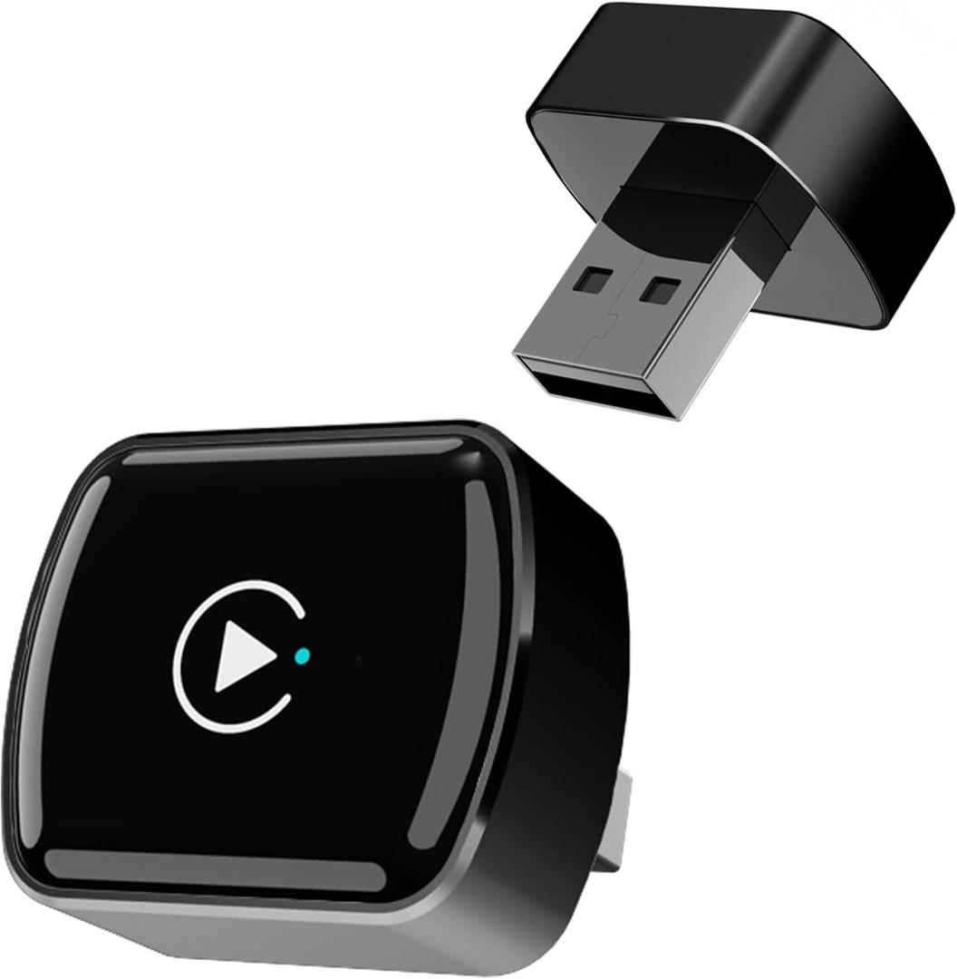 Wireless CarPlay Adapter for Apple iPhone Mini car Play Android Auto AdapterConverts Wired to Wireless CarPlay  Multi-User Plug & Play Dongle No Latencyfor iOS 10+&Android 11, Cars from 2015+ (Black)
