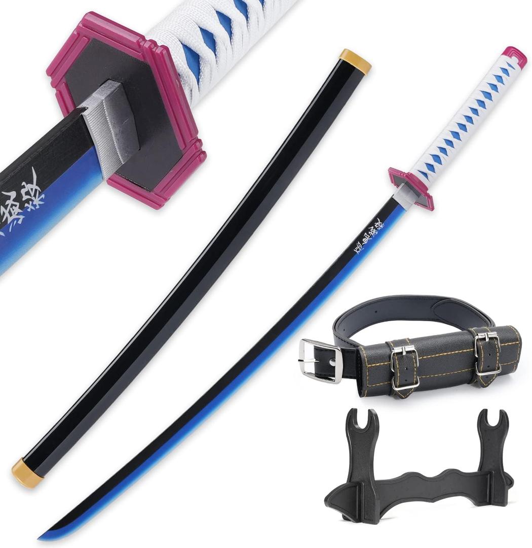 Cold Blade Anime Sword - 41 inches Anime Katana Replica with Belt and Stand - Durable Sword Perfect for Cosplay - Sword with Authentic Design