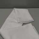 Biscaynebay Fabric Square Tablecloths 54x54 Inches, White Water Resistant Table Cloth Small Card Folding Table Covers Linen for Dining, Kitchen, Wedding and Parties etc. Machine Washable