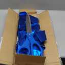 Deluxe Grand Opening Ribbon Cutting Ceremony Kit - 25" Giant Scissors with Blue Satin Ribbon, Banner, Bows, Balloons & More