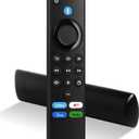 Replacement Firestick Remote Control for Fire Smart TV Cube & Stick (2nd Gen, 3rd Gen, 4K Max, 4K, Lite), Samrt TV 3rd Gen, for Toshiba, Insignia, Hisense, Pioneer TV (Black1)