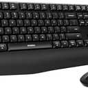 seenda Bluetooth Keyboard and Mouse, COE200 USB + Bluetooth Multi Device, Ergonomic Keyboard Mouse Set, Full-Size Wireless Combo Compatible for Mac OS/Windows PCs Computers Laptops MacBooks - Black