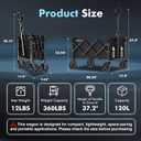 Collapsible Foldable Wagon with Wheels Heavy Duty Folding Wagons Carts 360LBS Weight Capacity Portable All Terrain Utility Wagon Cart for Groceries Sports Garden Shopping Beach