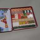 Hqyib Mini Magnetic Blocks - 49 PCS Christmas Magnetic Building Block Travel Toys, Portable Iron Box STEM Educational Magnet Toys for Kids Ages 3-8 Years Old Boys & Girls