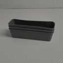 3-Pack Storage Sort Bin, Grey 14.5x4 inch