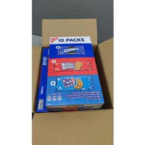 Nabisco Cookie Variety Pack, OREO, Nutter Butter, CHIPS AHOY!, 10 Snack Packs (4 Cookies Per Pack), Pack Of 4, BB 06 APR 2026