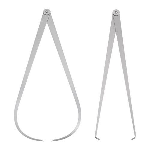 HARFINGTON Firm Joint Inside Outside Caliper Set 500mm 20 inch 410 Stainless Steel Firm Friction Joint for External Internal Measurements