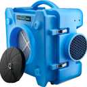 BlueDri Air Shield 550 HEPA Air Scrubber, Water Damage Restoration Equipment Air Purifier, Covers 1400 Sq. Ft, Daisy Chain Capable, For Commercial Use, Blue, BD-AS-550