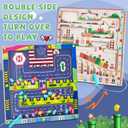 Double Side Alphabet Magnet Maze Toys, Alphabet & Number Puzzle Toddler Toys for Ages3-6 for Boys and Girls