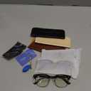 ZanyLen Blue Blocker Glasses for Men Metal Browline Computer Gaming Glasses With Blue Ray Filter (Gunmetal/Black TR90 Eyeglasses)