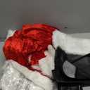 EraSpooky Men Christmas Santa Costume Adult Flannel Classic Suit, 7 Pcs, One Size: Chest 61in/156cm, Tops Length 30in/78cm, Sleeve 23in/60cm, Belt Length 57in/147cm, Pants Length 35in/90cm, Waist 27-47in/70-120cm