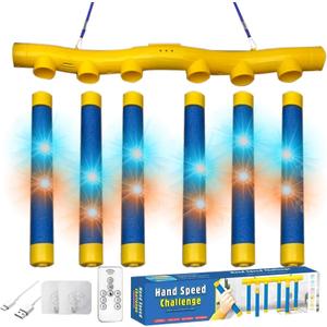 Reflex Speed Game - Falling Sticks Catcher, Hand-Eye Coordination Trainer, Interactive Reaction Toy | Reflex Reaction Challenge, Speed Hand Trainer, Remote Control Game for Kids and Adults (Blue) Reflex Speed Game - Falling Sticks Catcher, Hand-Eye Coordination Trainer, Interactive Reaction Toy | Reflex Reaction Challenge, Speed Hand Trainer, Remote Control Game for Kids and Adults (Blue)