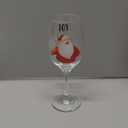 Sliner 4 Pcs Christmas Glasses 16.8 oz Santa Deer Drinking Goblets Cups with Stem Funny Stemmed Drinkware Gifts for Lover Xmas Holiday Party Supplies(Elegant Style)