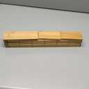 SpaceAid Bamboo Drawer Dividers with Inserts and Labels, Kitchen Adjustable Drawer Organizers, Expandable Organization for Home, Office, Dressers, 4 Dividers with 9 Inserts (17"-22" Natural)