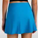 Colorfulkoala Dreamlux Skirts for Women High Rise Athletic Golf Tennis Skorts Built-in Shorts with Pockets (Blue, M)