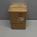 White Ceramic Table Lamp, Geometric Textured Small Bedside Lamp with Linen Shade, Mid Century Modern Nightstand Lamp for Bedroom Living Room Reading Room, H 12" x W 6.7", 7W LED Bulb Included