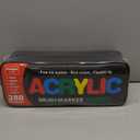 288 Colors Acrylic Paint Markers with Carrying Bag and Shoulder Strap, Soft Brush Tip Paint Pens for Wood, Stone, Canvas, Glass, Fabric, Egg, Rock Painting