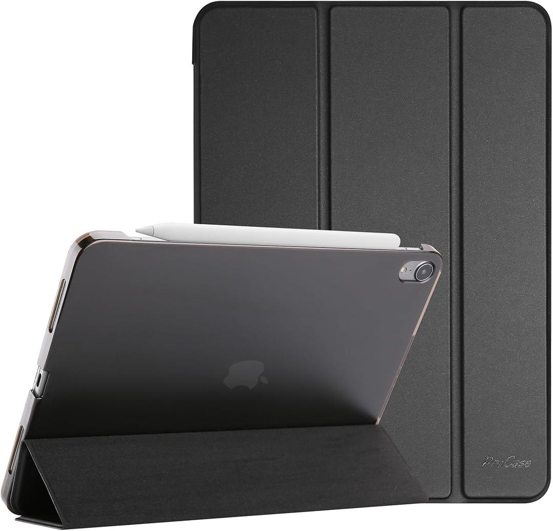 ProCase Smart Case for iPad Air 11-inch M3 M2 2025 2024/10.9 Air 5th 4th Generation 2022 2020, Protective Cover for Air 5 4 -Black
