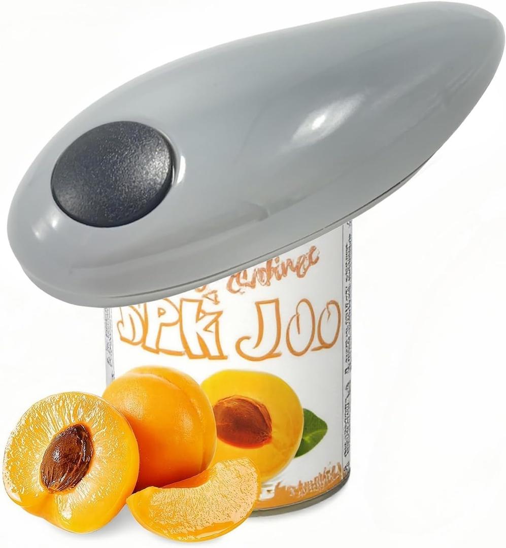 Cooks Professional Electric Can Opener,Automatic Can Openers for Seniors, Arthritic Patients A Great Kitchen Gadget,Hands Free Operation Can Openers,One Touch Design (Grey)