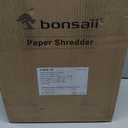 Bonsaii 12-Sheet Micro Cut Shredders for Home Office, 60 Minute P-4 Security Level Paper Shredder for CD, Credit Card, Mails, Staple, Clip, with Jam-Proof System & 4.2 Gal Pullout Bin C266-B