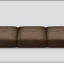 Leather Look Couch Cushion Covers - Sets of 3 Sofa Cushion Slipcovers (Dark Brown)