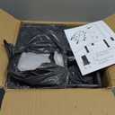 44 Post Base 4Pcs,Inner Size 3.6"x3.6" Post Brackets, Heavy Duty Powder-Coated Post Anchor Matte Black Wood Post Brackets for Pavilion Deck Railing