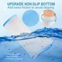 Waterproof Extra Wide Leg Cast Cover for Shower Adults, Extra Large Half Leg Shower Cover with Non-Slip Bottom, Watertight Foot Protector for Plus Size Adults Surgery Shower Boot