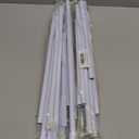 Tension Curtain Rod 26 to 48 Inch Adjustable Tension Rods 6 Pack Expandable Spring Tension Rod White No Drilling for Closet Kitchen Cupboard Wardrobe Door Bookshelf DIY Projects