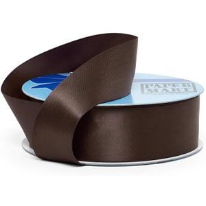 Seal Brown Double Face Satin Ribbon 1 1/2" X 50 Yards