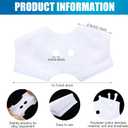 Nuanchu 12 Pcs Nasal Pillow Liner for CPAP Cushion Nasal Cushion Pillow Covers Cotton Liners Skin Sleep Protector Compatible Comfort Reusable Reduce Noisy Air Leaks and Irritation (White)