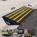VEVOR Car Driveway Rubber Curb Ramps, Heavy Duty Threshold Ramp, 2.6" High