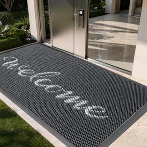 Vicwe Front Door Mat Outside Entrance, 35"x59" Heavy Duty Non-Slip Doormat