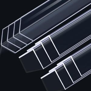 Sasylvia 10 Pcs 1-1/2 x 48 Inches Wall Corner Protector Guards, Clear Avoid Scratching Scuffs, Vinyl Corner Trim Molding, Easy Install & Cleaning for Door Countertop Furniture Cabinet Protection