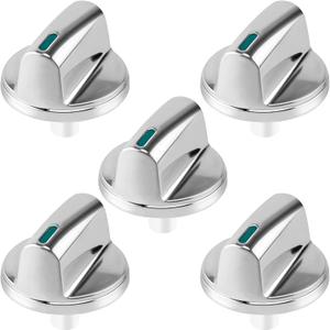 puxyblue 5 Pcs 00658161 Bosch Gas Cooktop Burner Stove Knobs Replaces 00653119 653119 658161 Compatible with NGM8054UC/03 NGM8654UC/03 NGM8654UC/04 Models