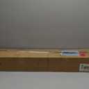 Ilyapa Black Metal Mailbox Post for Outside, 43x4x4 inch Metal Post Sleeve with Two Universal Mailbox Mounting Bracket for Curbside Residential Mail Box, Heavy Duty