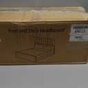 Upholstered Queen Headboard - Easy Assemble Channel Stitched Headboard Queen Size - Wall Mounted Headboards with 3D Soundproof Wall Panels Peel & Stick Floating Headboards, Grey (Gray)